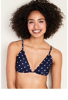 old navy triangle bikini top