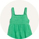 A green fit-flare midi dress for women.