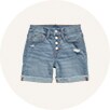 Image of a girls' jean shorts.