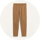 Loose Taper Built-In Flex Rotation Ankle-Length Chino Pants for Men.