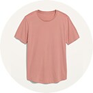 Image of a pink short-sleeve t-shirt.