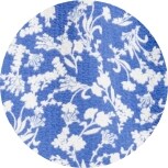 A blue floral pattern.