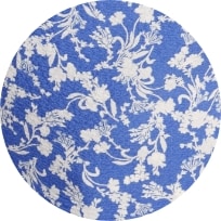 Blue and white tiny floral print.