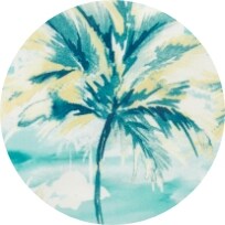 A palm tree themed print