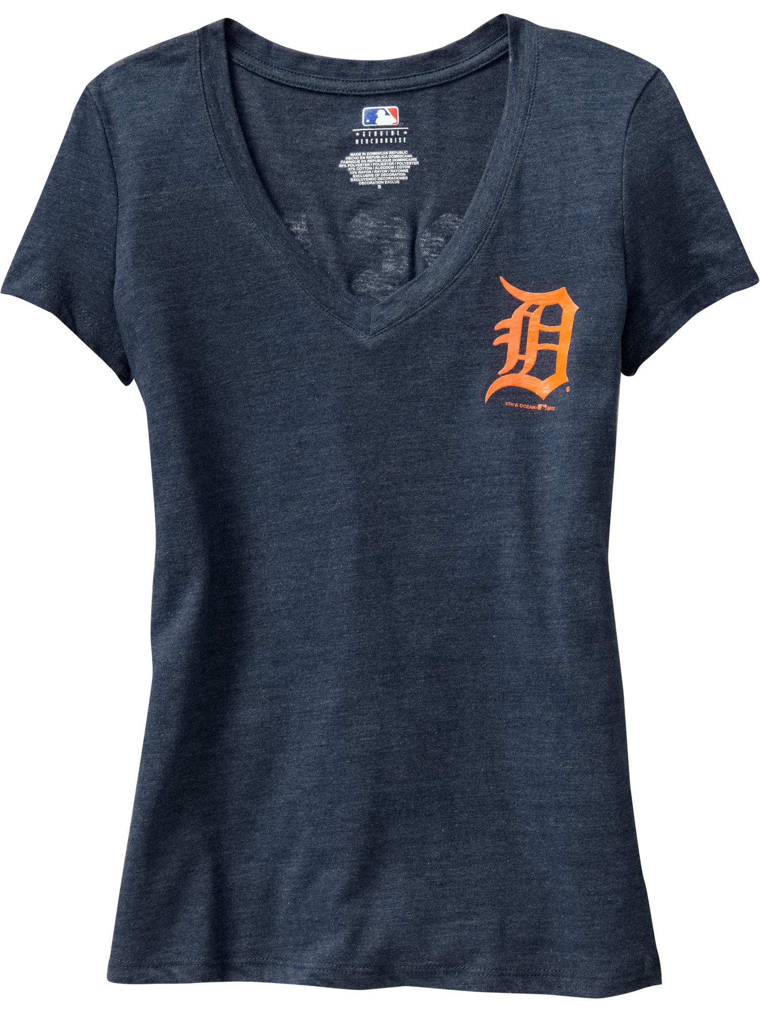 Women's MLB® Great Catch V-Neck Tees, Old Navy