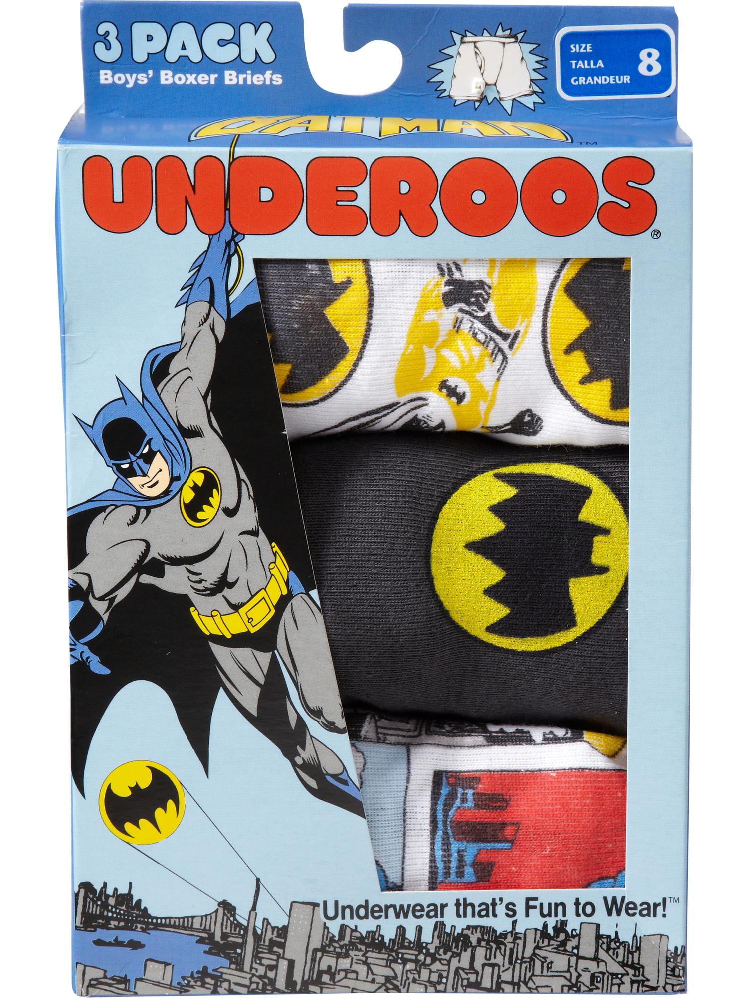 Underoos Boys Blue Superman Superhero T-Shirt & Boxer Brief Underwear Set