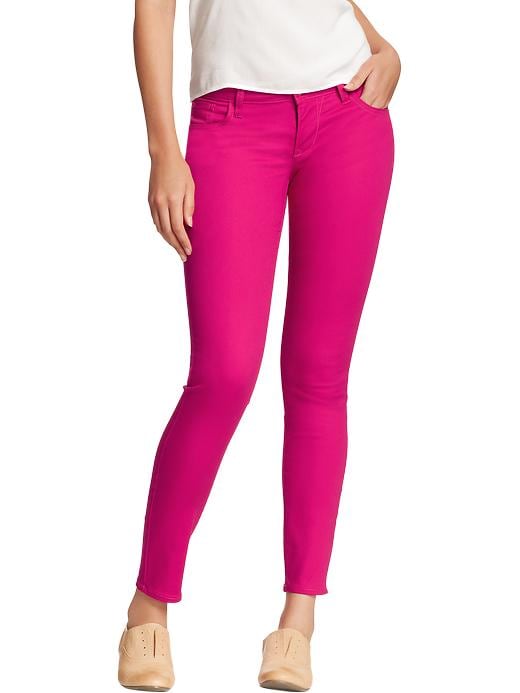 Celebrity Women's Black Mid-Rise Jeggings - Pick Your Plum