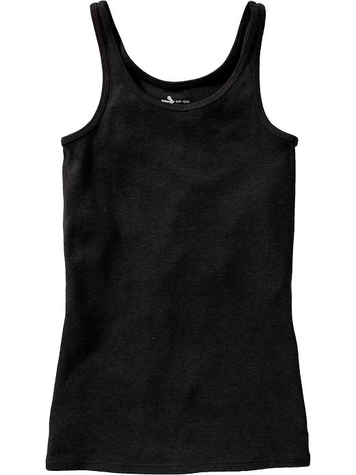 View large product image 1 of 1. Fitted Jersey Tank for Girls