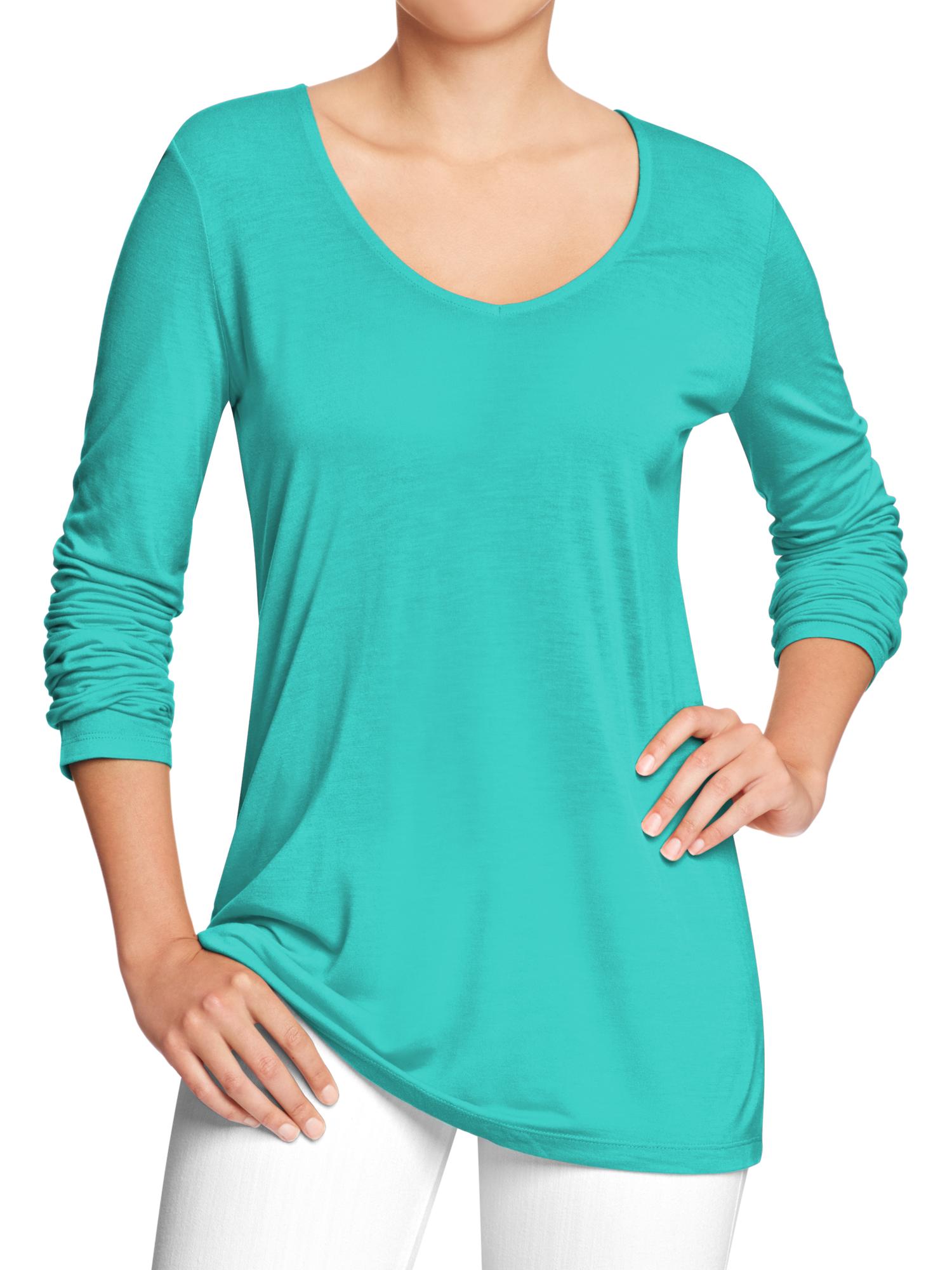 Women's LongSleeve Tunic Tees Old Navy