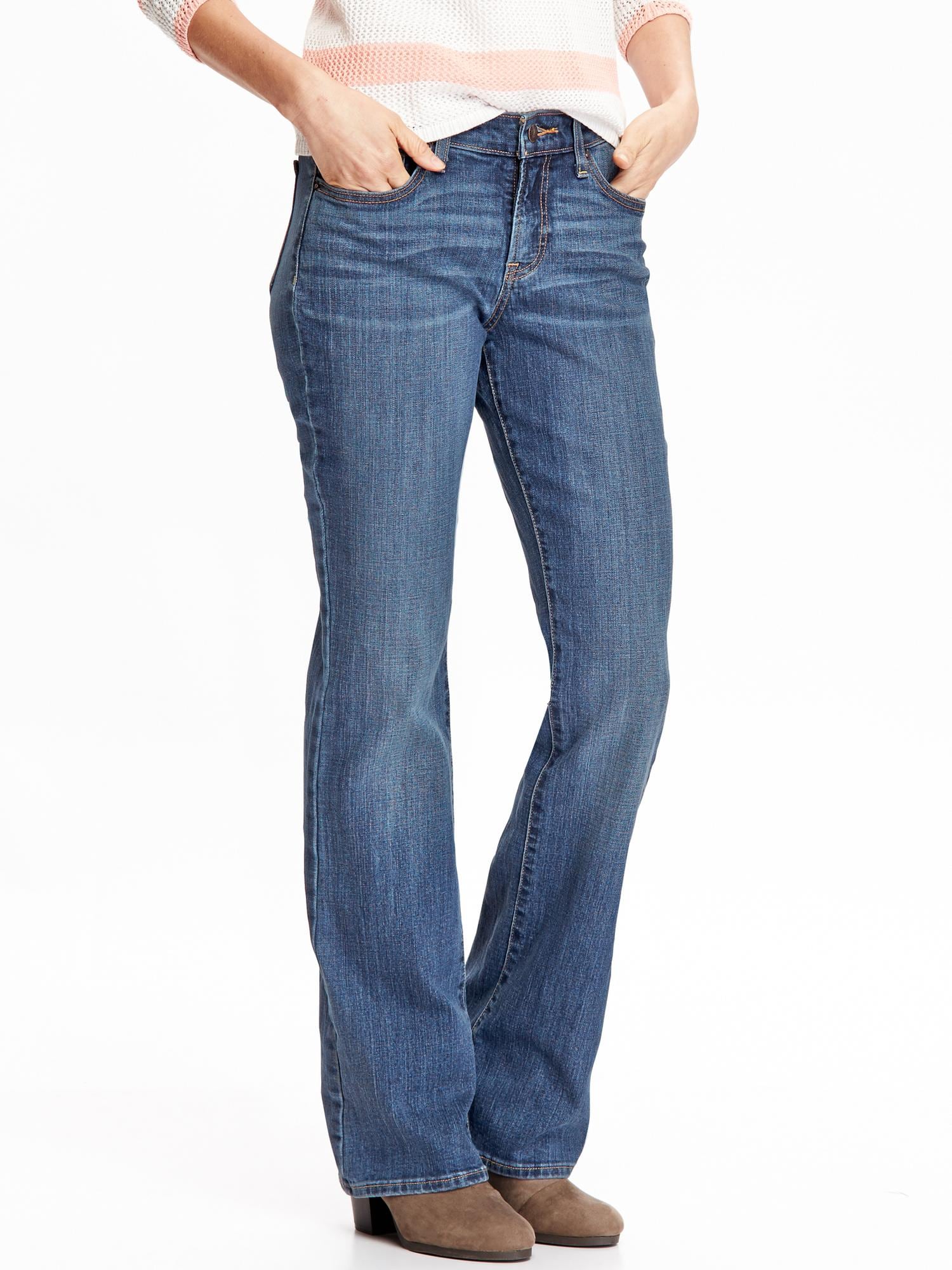 Lucky Brand Girls Bootcut Fit Stretch Denim Jeans with Zipper Closure &  Pockets