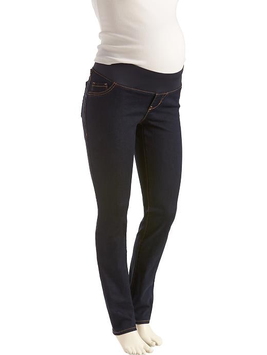 View large product image 1 of 2. Maternity Low-Panel Skinny Jeans