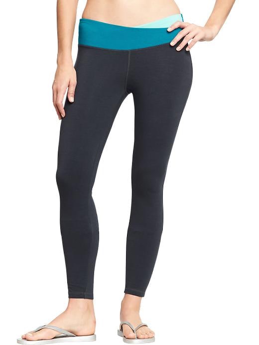 View large product image 1 of 1. Adjustable-Rise Go-Dry Yoga Pants for Women