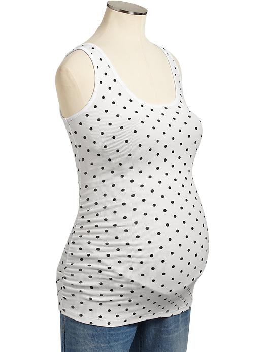 View large product image 1 of 1. Maternity Rib-Knit Tanks