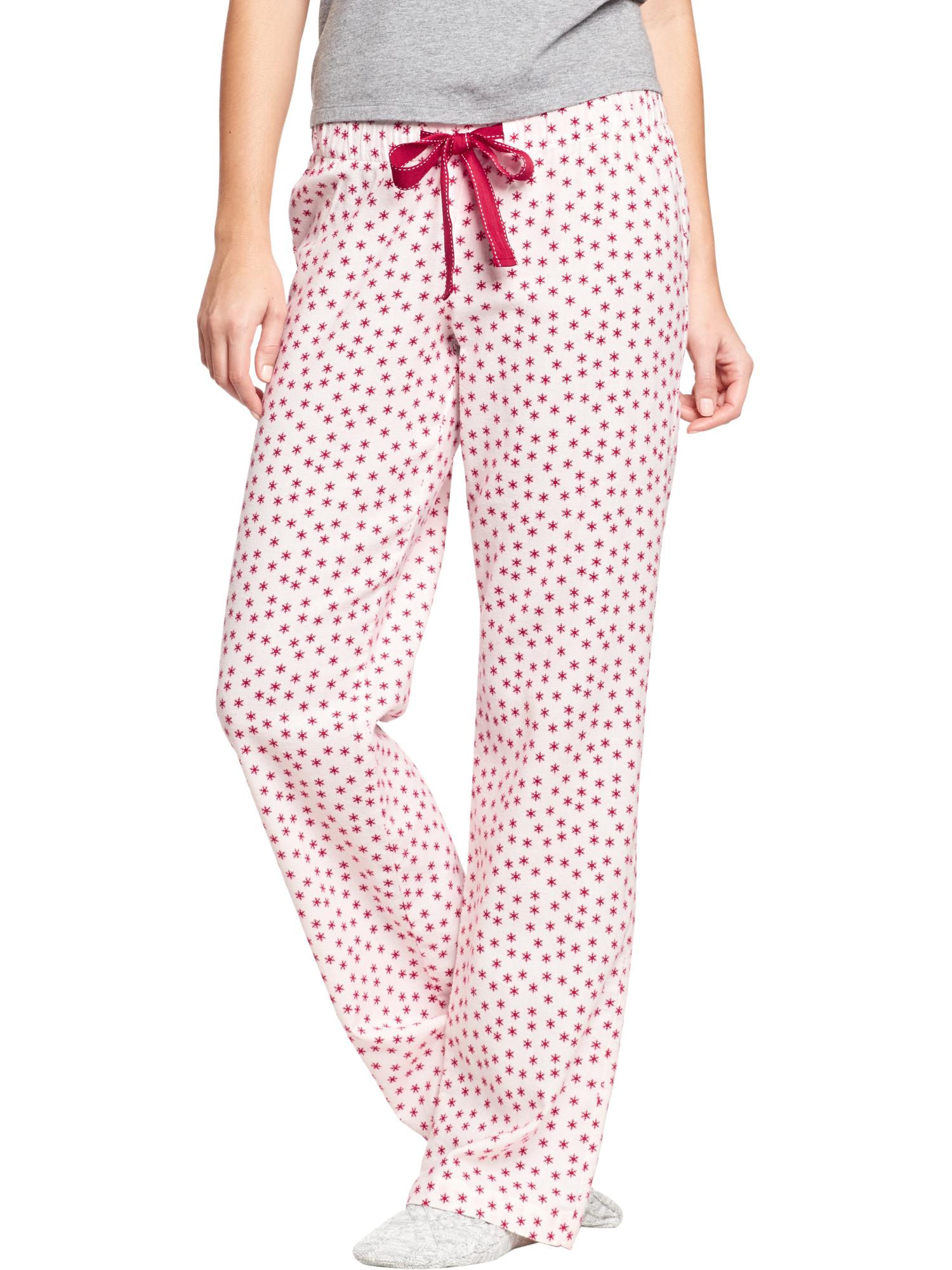 Women's Printed Flannel PJ Pants Old Navy