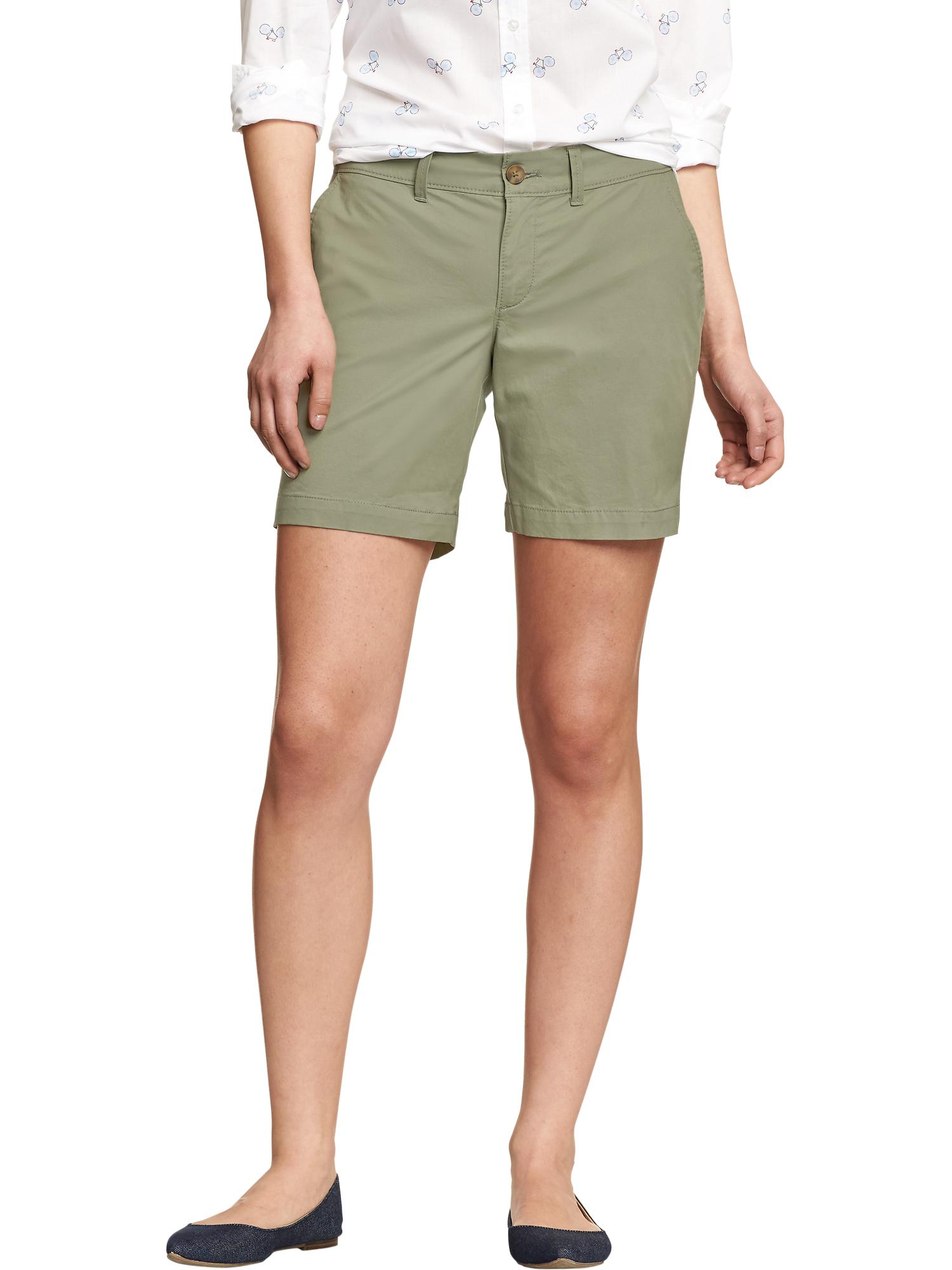 Women'S Twill Shorts 7 inch inseam Old Navy