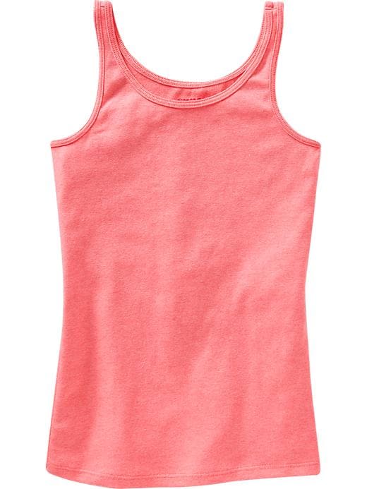View large product image 1 of 1. Fitted Jersey Tank for Girls