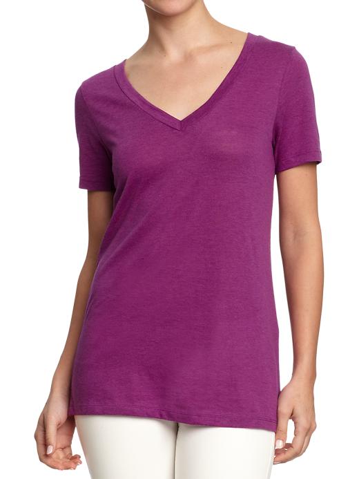 View large product image 1 of 1. Relaxed V-Neck Tee for Women