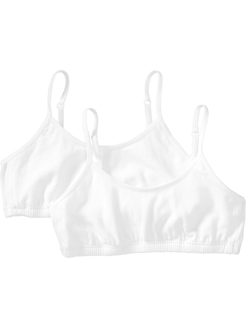 Girls Cami-Bra 2-Packs - Bright White