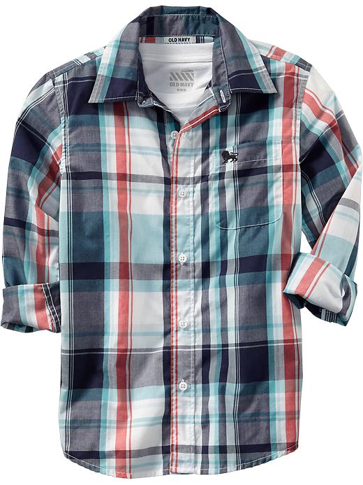 View large product image 1 of 1. Boys Plaid Shirts