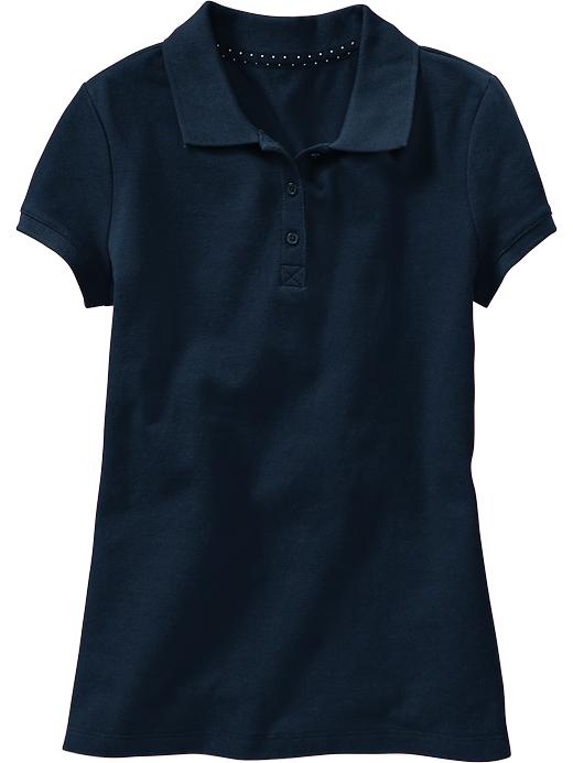 View large product image 1 of 1. Uniform Pique Polo for Girls