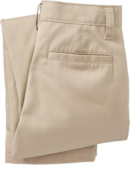 View large product image 2 of 2. Stain-Resistant Uniform Straight Khakis for Boys