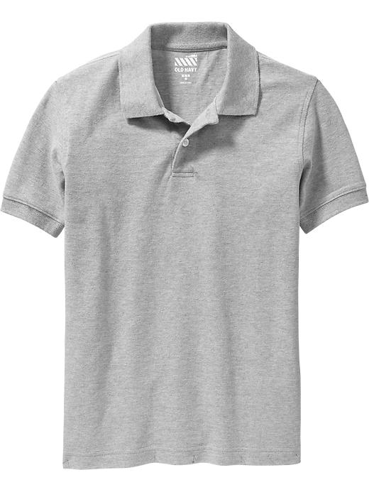 View large product image 1 of 1. Pique Uniform Polo for Boys