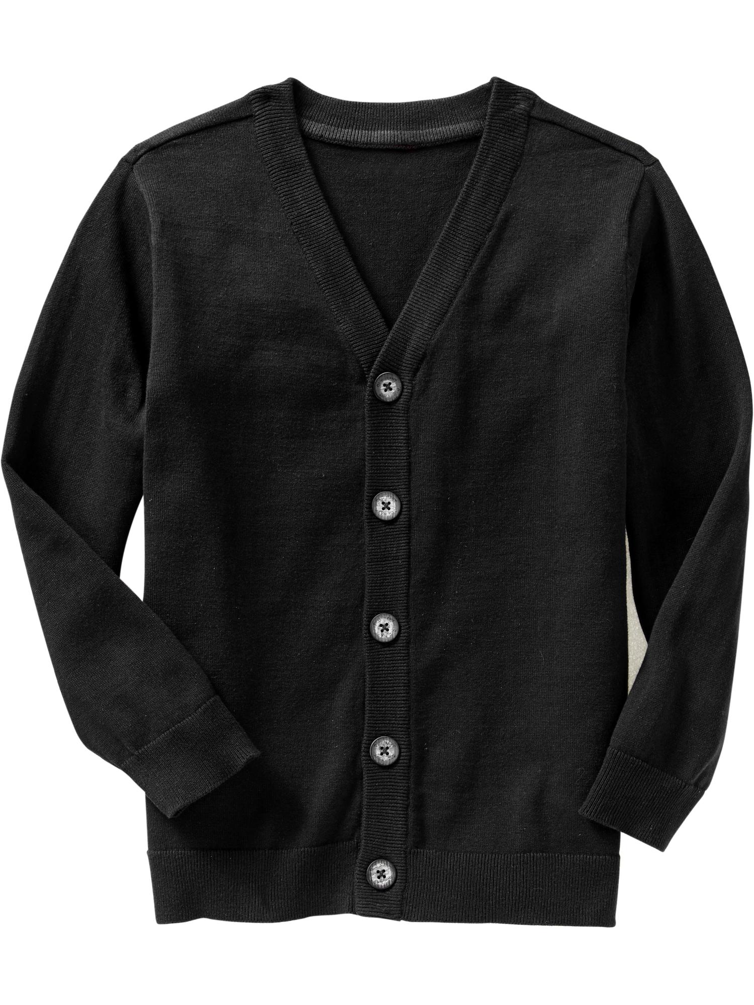 boys black cardigan