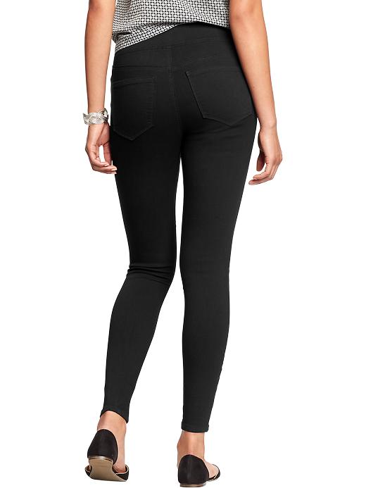 View large product image 2 of 2. Women's Pull-On Black Jeggings