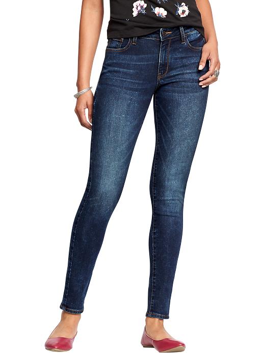 View large product image 1 of 2. Women's The Rockstar Mid-Rise Super Skinny Jeans