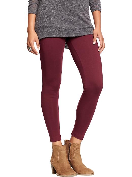 View large product image 1 of 2. Mid-Rise Jersey Leggings For Women