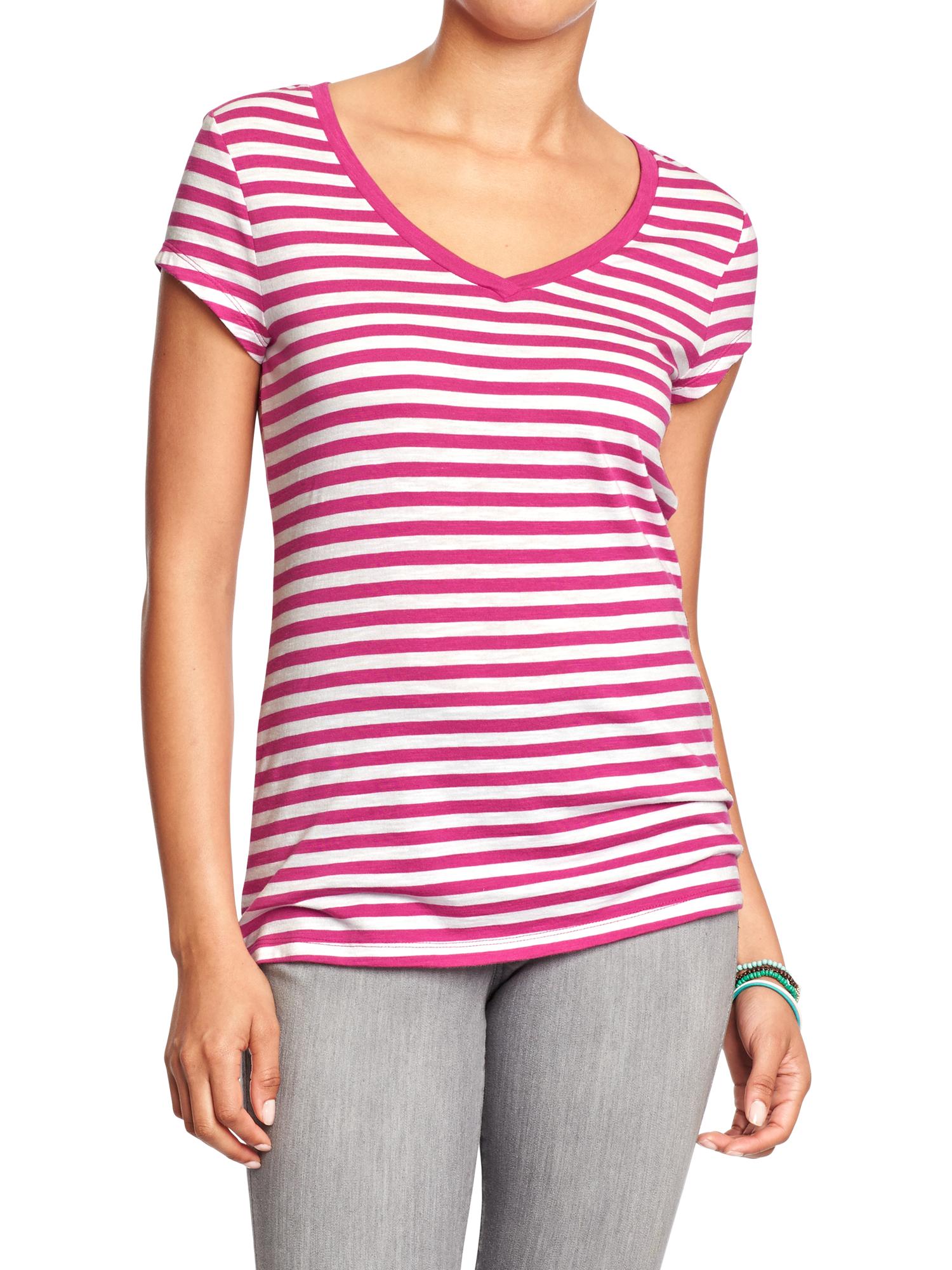 Women's SlubKnit VNeck Tees Old Navy