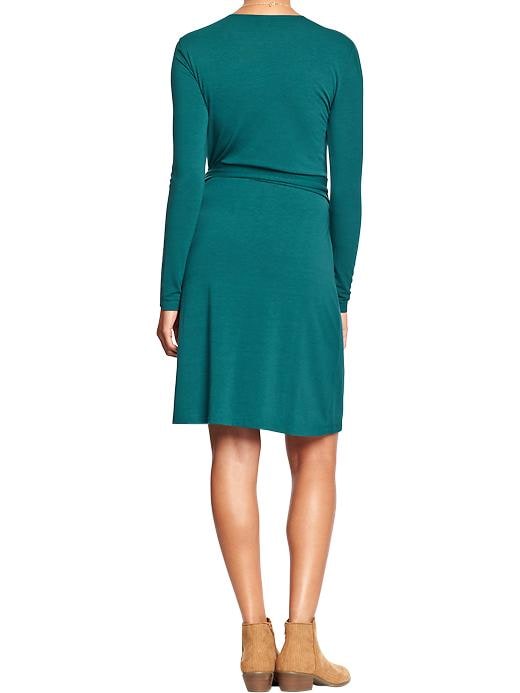 View large product image 2 of 2. Women's Long-Sleeved Wrap Dresses