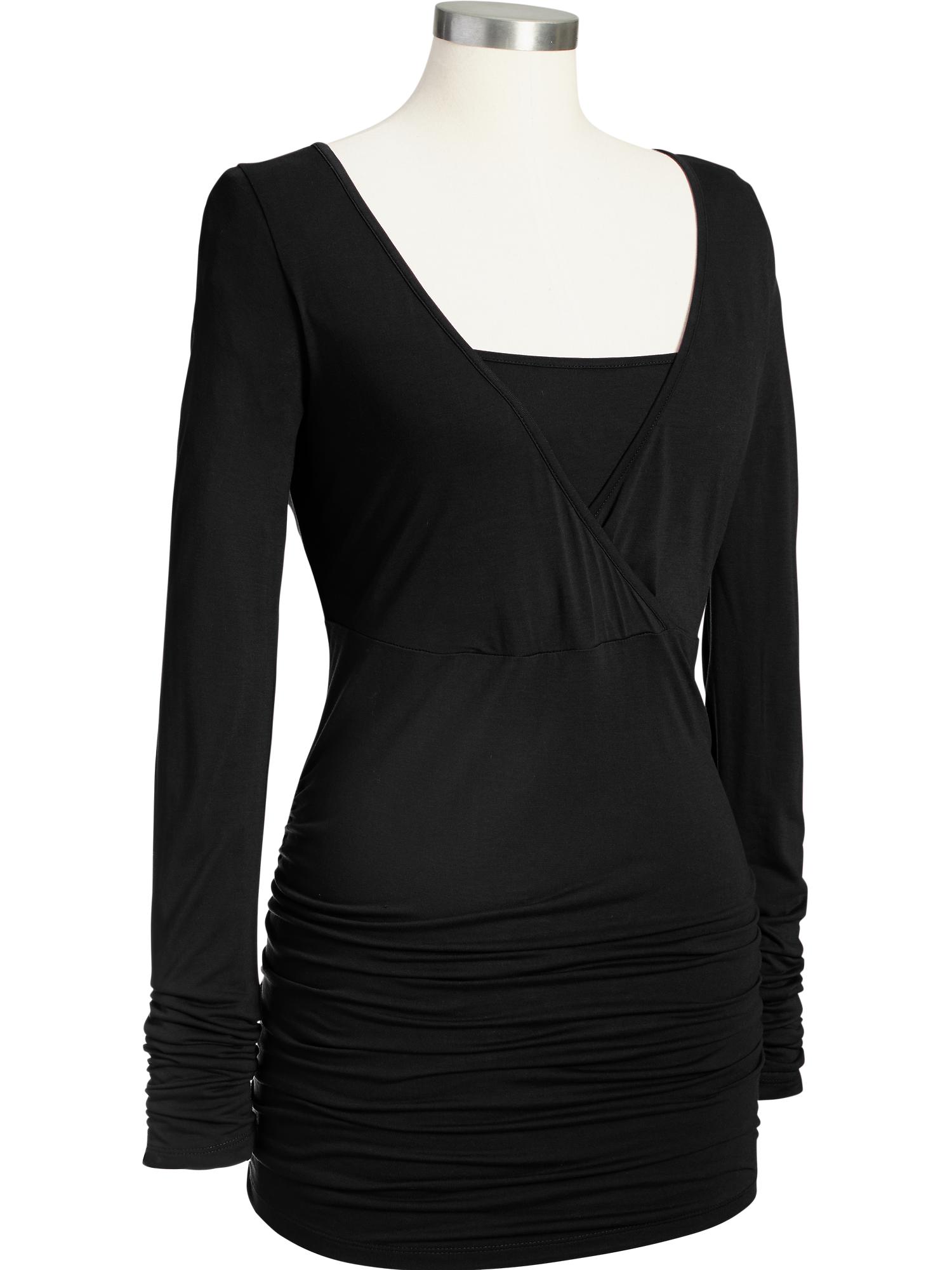 Maternity CrossFront Jersey Nursing Tops Old Navy