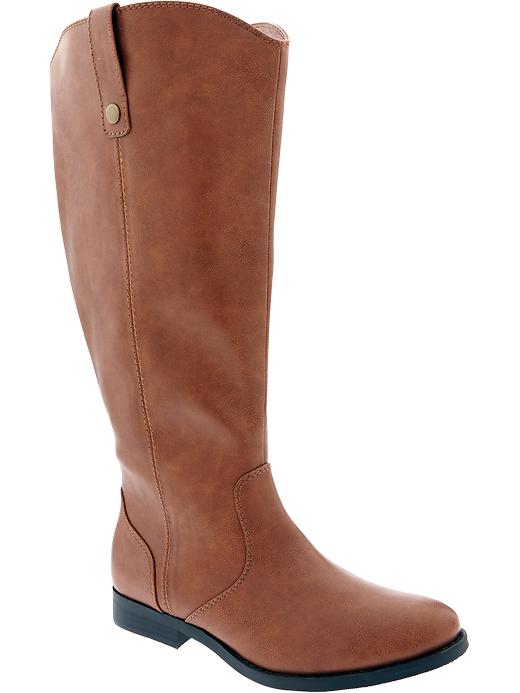 Image number 1 showing, Wide-Calf Plus-Size Riding Boots