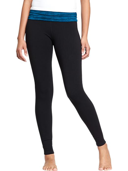 View large product image 1 of 2. Adjustable-Rise Yoga Leggings for Women