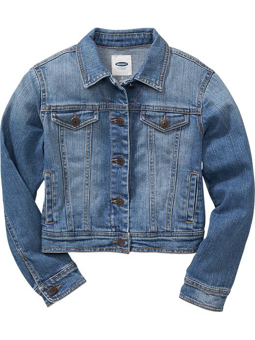 Old Navy Medium Wash Denim Jacket For Girls | ShopYourWay
