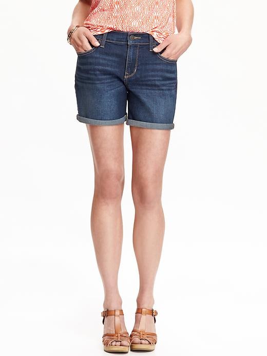 View large product image 1 of 1. Women's The Sweetheart Cuffed Denim Shorts (5")