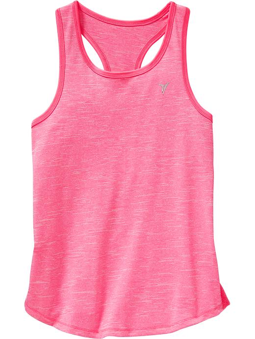 View large product image 1 of 1. Girls  Go-Dry Cool Space-Dye Tank