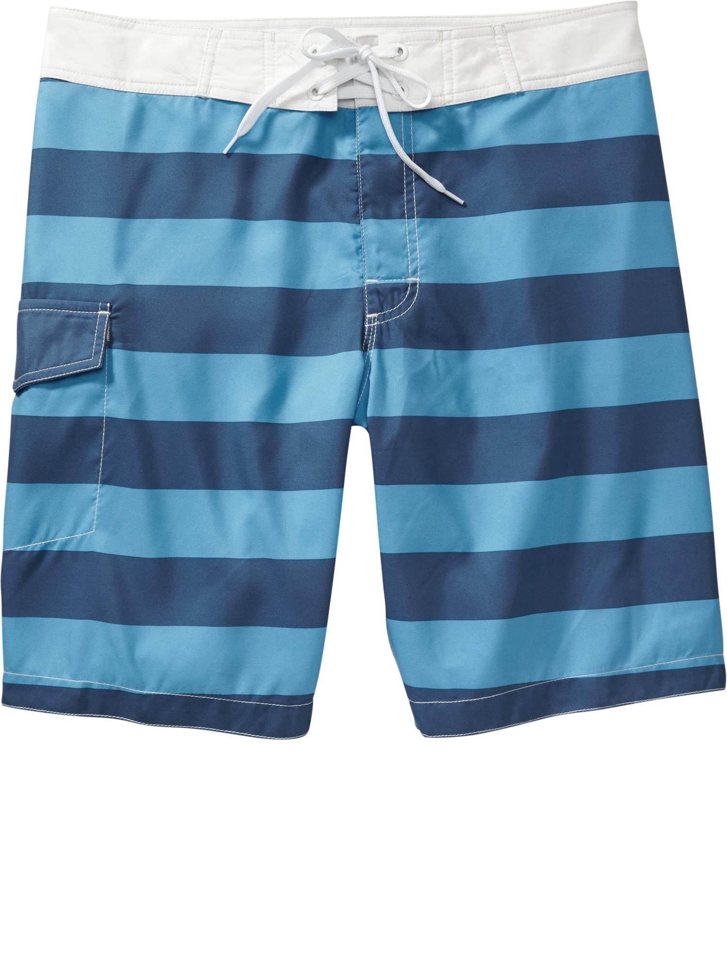 View large product image 1 of 1. Men's Striped Board Shorts (10")