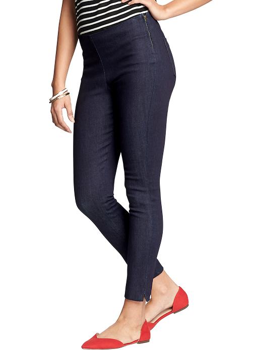 View large product image 1 of 2. Women's Plain-Front Cropped Jeans