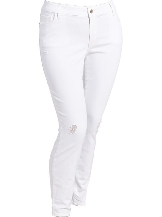 View large product image 1 of 2. Women's Plus The Rockstar Mid-Rise Skinny Jeans