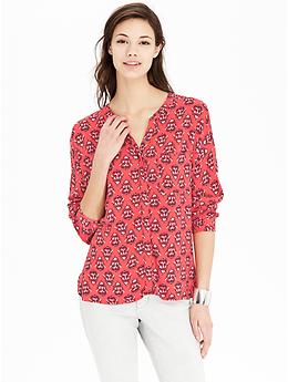 Main product image: Women's Patterned Matte-Crepe Shirts