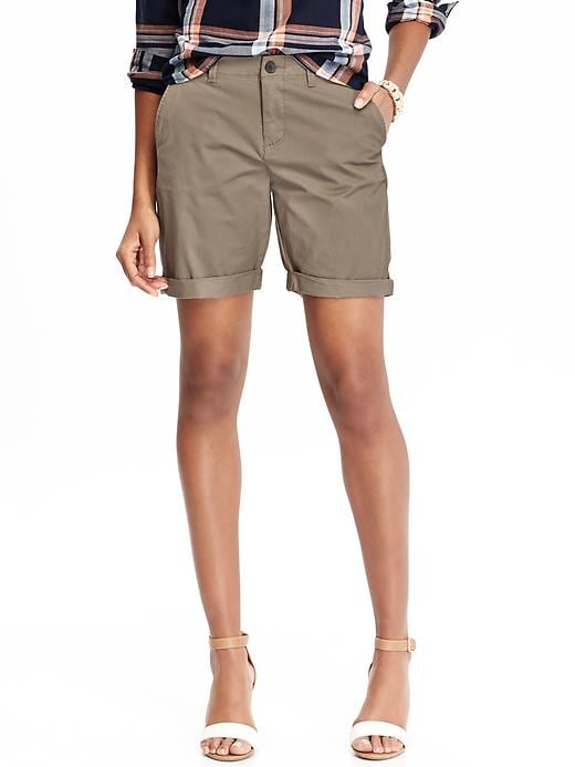 View large product image 1 of 1. Women's Cuffed Bermuda Shorts (6 1/2")