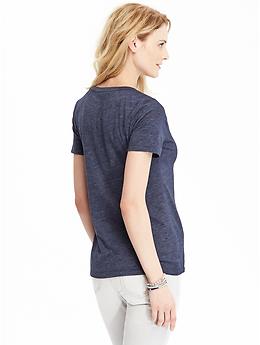 View large product image 2 of 2. Relaxed V-Neck Tee for Women