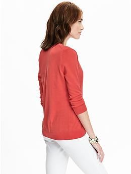 View large product image 2 of 2. Women's 3/4-Sleeved V-Neck Cardigans