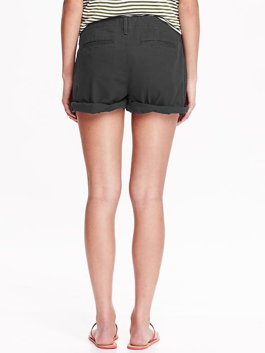 View large product image 2 of 2. Women's Boyfriend Canvas Shorts (3 1/2")