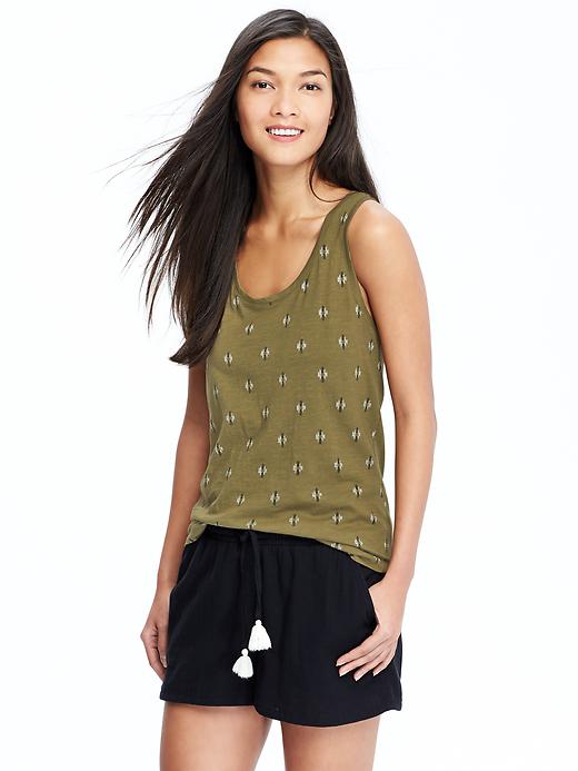 View large product image 1 of 1. Relaxed Slub-Knit Tank