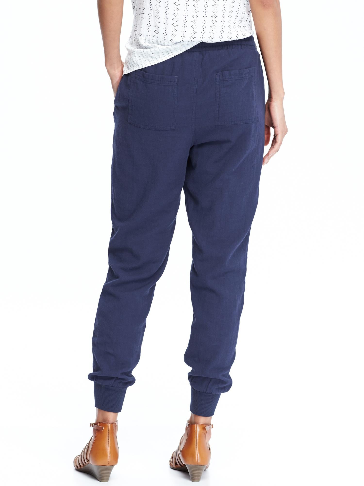 Women's Gauze Drawstring Pants | Old Navy