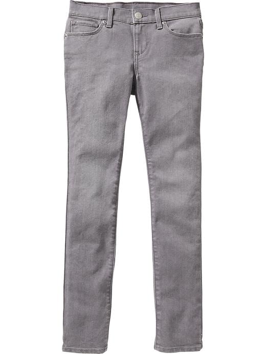 View large product image 1 of 2. Gray-Wash Super Skinny Jeans for Girls