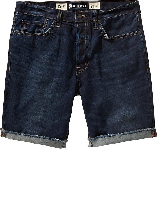 View large product image 1 of 2. Men's Cuffed Denim Shorts (7 1/2")